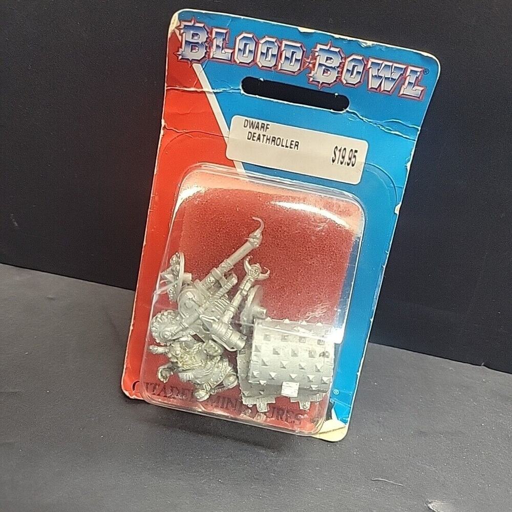 Games Workshop Citadel Warhammer Blood Bowl Miniature Dwarf Deathroller! Oop VTG